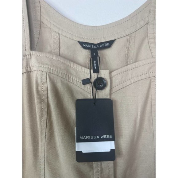 Marissa Webb Brielle Canvas and Tulle Seamed Trench Vest Women's Size: Small NWT - Picture 5 of 9